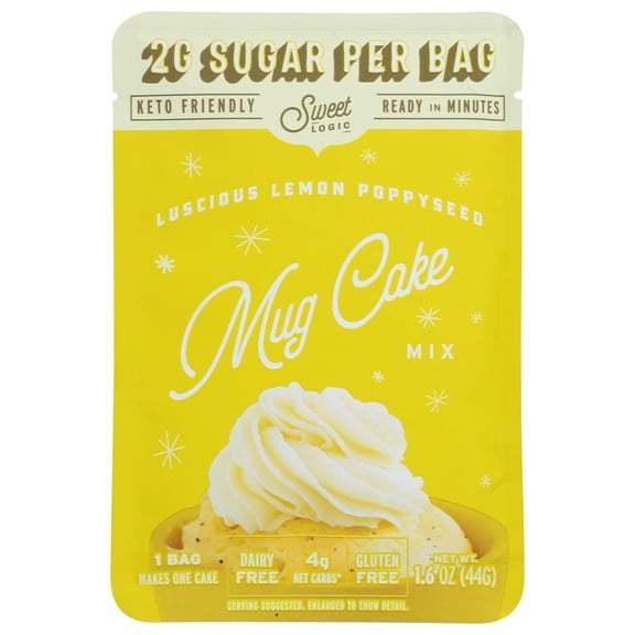 (Pack Of 10) Sweet Logic Cake Mix Lemon Poppyseed 1.6 Oz