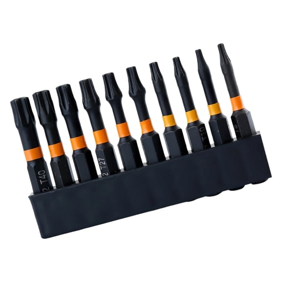 Pack Of 10 T8 Hex Key Wrenches Set High Strength Steel Magnetic Tip T Handle For Electronics Furniture Assembly