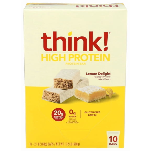 (Pack Of 10) Think! Bar Lemon Delight 2.1 Oz