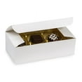 thumbnail image 1 of Pack Of 10, White Gloss Candy Box 1/2 Lb 5.5 X 2.75 X 1.75" 1 Pc Boxes Made In USA For Candy / Fine Chocolates & Fudge, 1 of 1