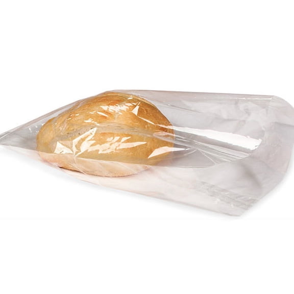 Pack Of 100, 1.2 Mil Compostable Cello Solid Clear Cellophane Bags 6-3/4 X 9"