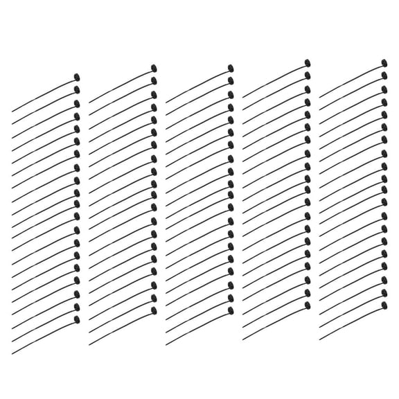 Pack Of 100 Multiuse Button Fastener Tie Cable Ties For Various Clothes Nosewing
