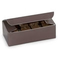 thumbnail image 1 of Pack Of 100, Solid Chocolate Candy Boxes 1/2 Lb 5.5 X 2.75 X 1.75" 1 Pc Boxes Made In USA For Candy / Fine Chocolates & Fudge, 1 of 1
