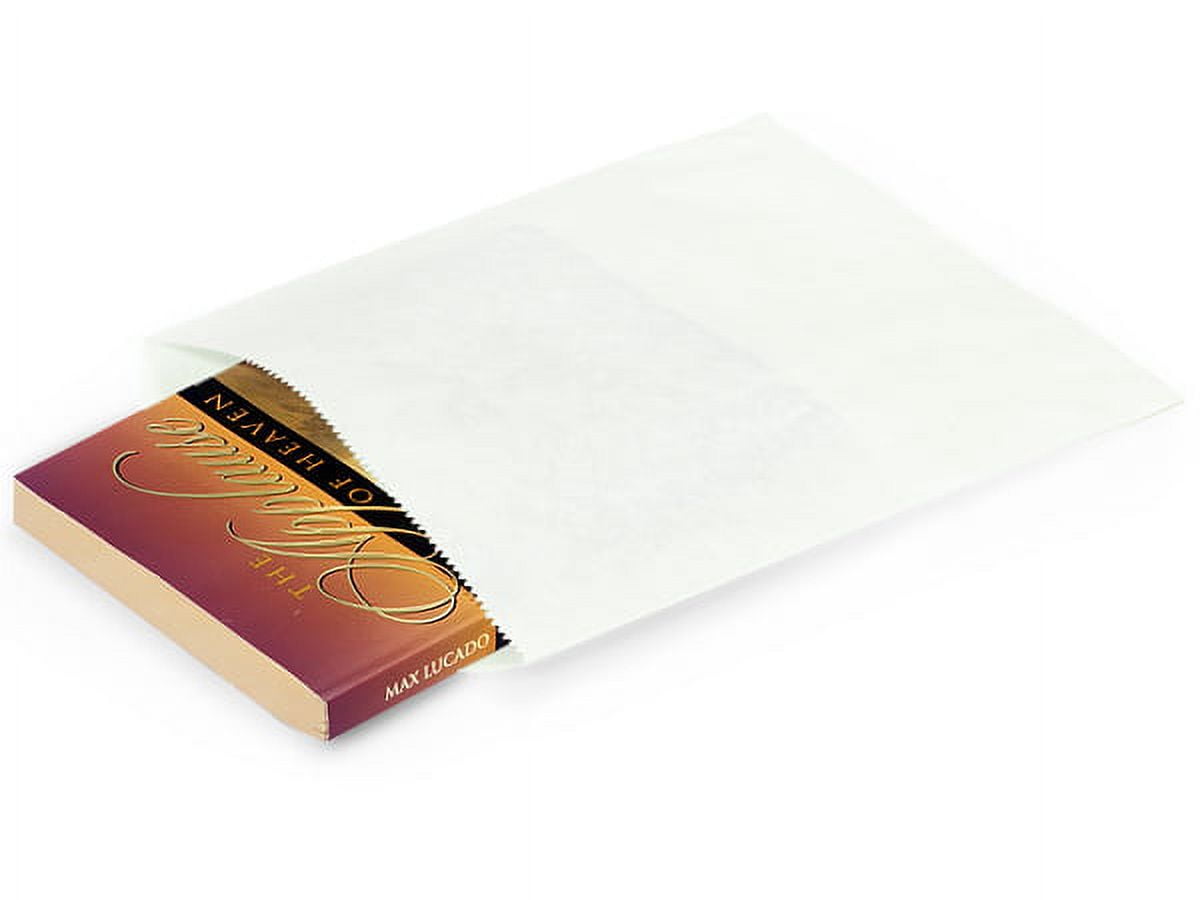 Pack Of 1000, 8.5 x 11" Solid White Paper Merchandise Bags Made in USA