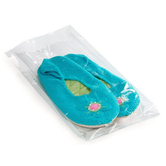 Pack Of 1000, Solid Cello Bags 6 X 3.25 X 13.5" Clear 1000 Gusset Style Cello Bags 1.2 Ml