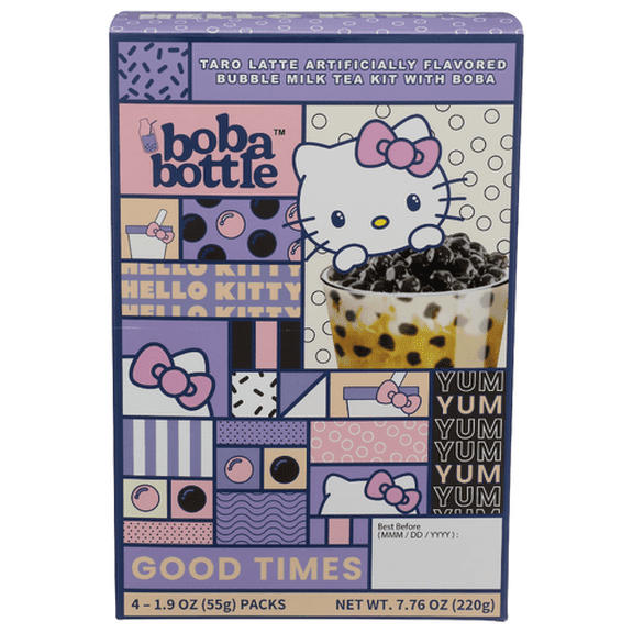 (Pack Of 12) A-Sha Boba Kit Hk Taro 4 Pack 7.76 Oz