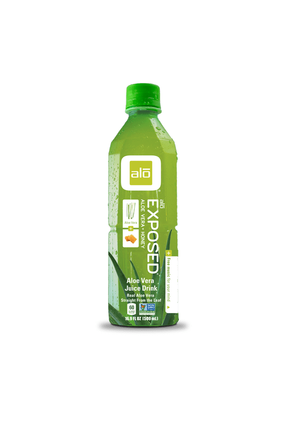 (Pack Of 12) Alo Beverage Aloe Exposed Organic Honey 16.9 Fo