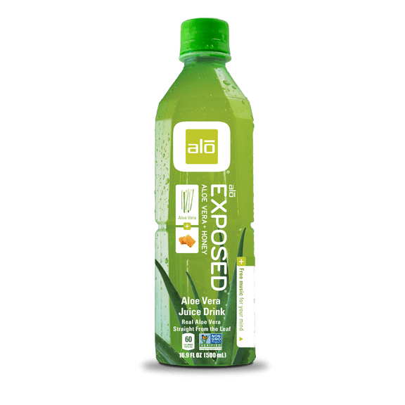 (Pack Of 12) Alo Beverage Aloe Exposed Organic Honey 16.9 Fo