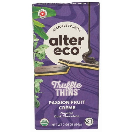 (Pack Of 12) Alter Eco Chocolate Bar Truffle Pastry Cream Organic 2.96 Oz