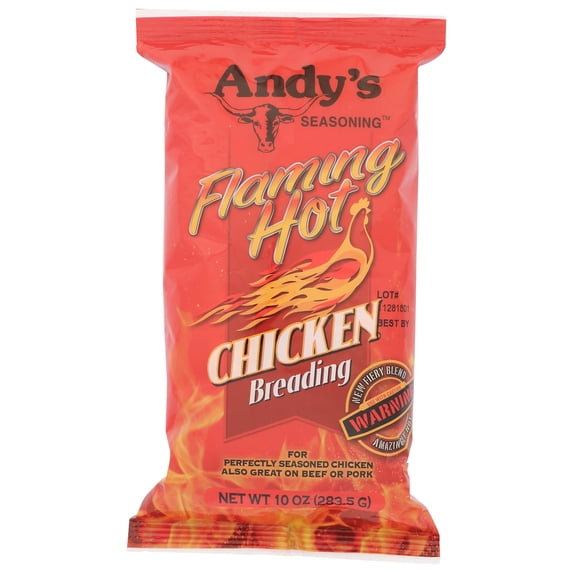 (Pack Of 12) Andys Breading Chicken Flaming Hot 10 Oz