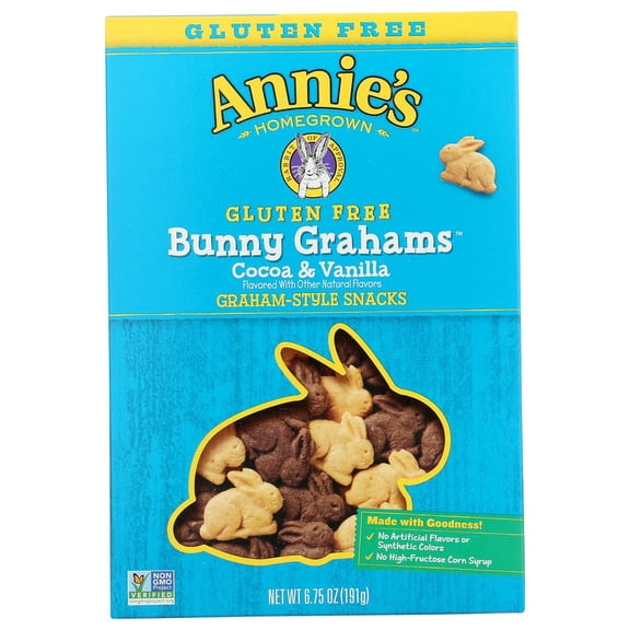 (Pack Of 12) Annie's Homegrown Cookie Bunny Cocoa And Vanilla 6.75 Oz