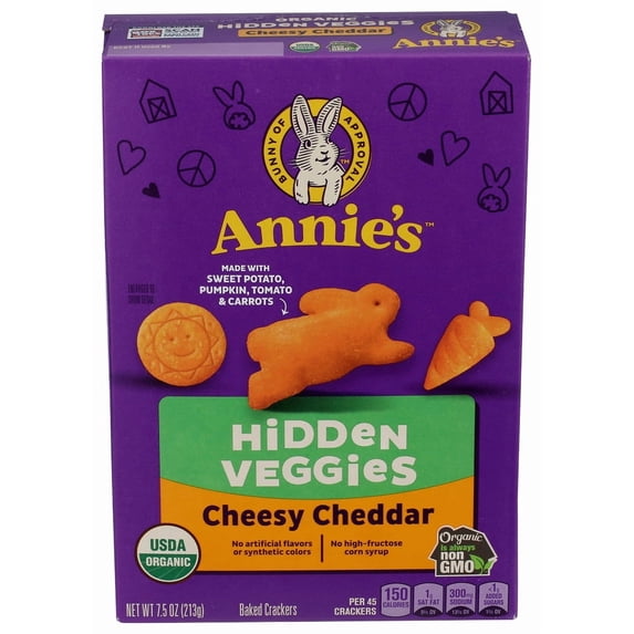 (Pack Of 12) Annie's Homegrown Cracker Veggie Cheese 7.5 Oz