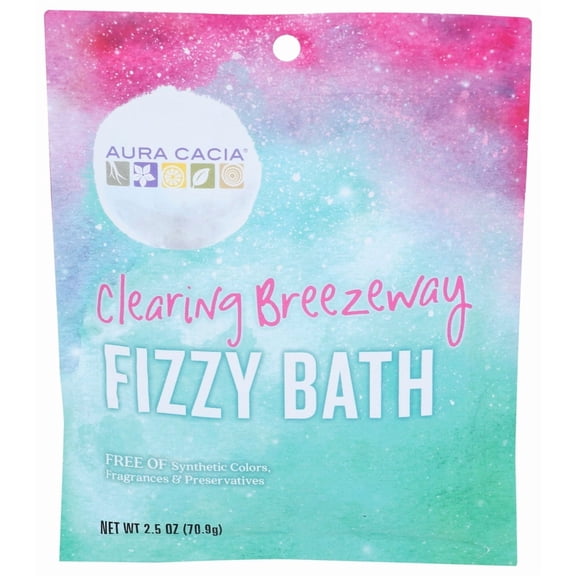 (Pack Of 12) Aura Cacia Bath Fizz Clearing Breeze 2.5 Oz