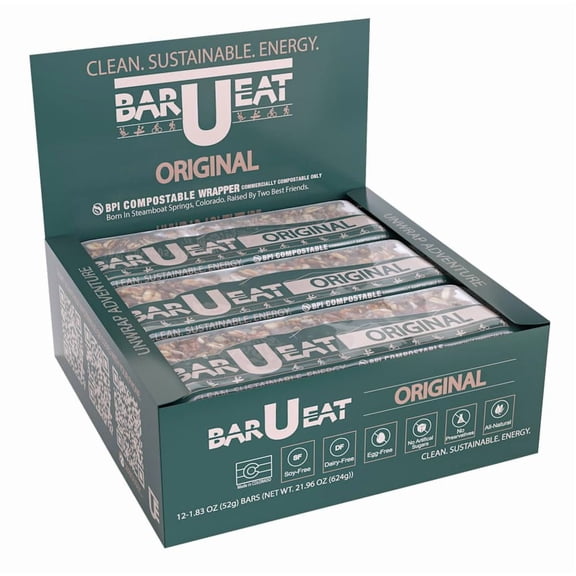 (Pack Of 12) Bar U Eat Energy Bar Original 1.83 Oz
