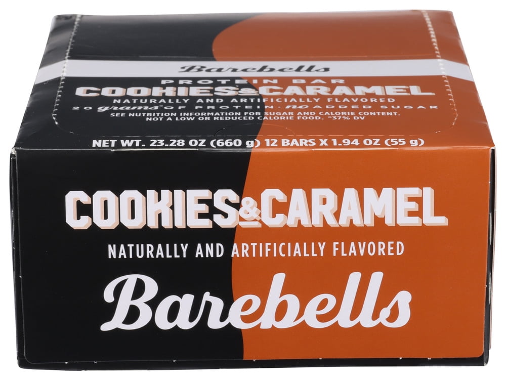 (Pack Of 12) Barebells Bar Cookies & Caramel 55 grams