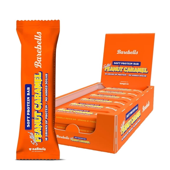 (Pack Of 12) Barebells Bar Salted Peanut Butter Crumble Soft 55 grams