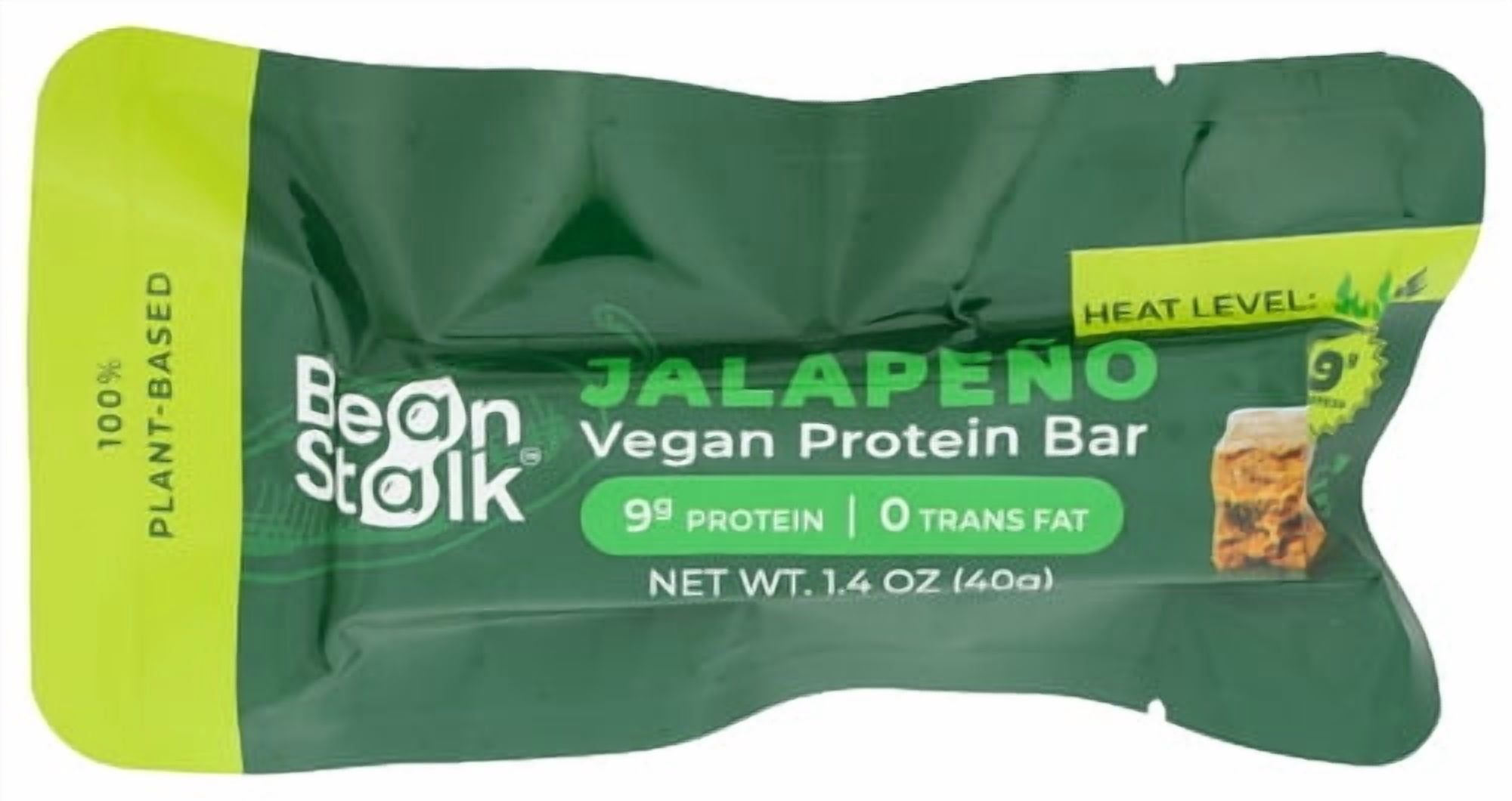 (Pack Of 12) Beanstalk Brands Protein Bar Jalapeno 1.4 Oz