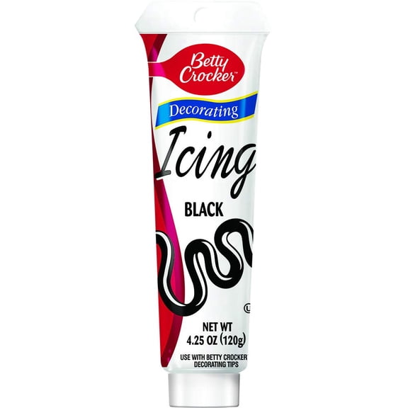(Pack Of 12) Betty Crocker Icing Decor Black 4.25 Oz
