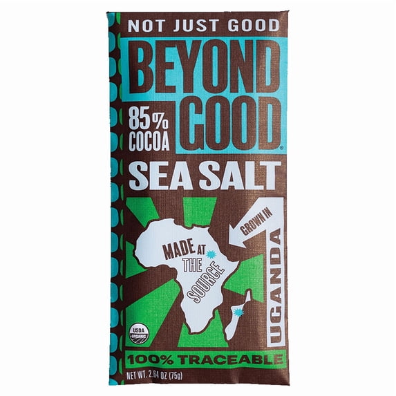 (Pack Of 12) Beyond Good Bar Chocolate 85% Sea Salt 2.64 Oz