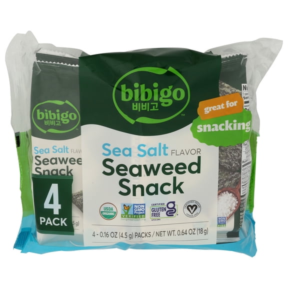 (Pack Of 12) Bibigo Seaweed Sea Salt 0.64 Oz