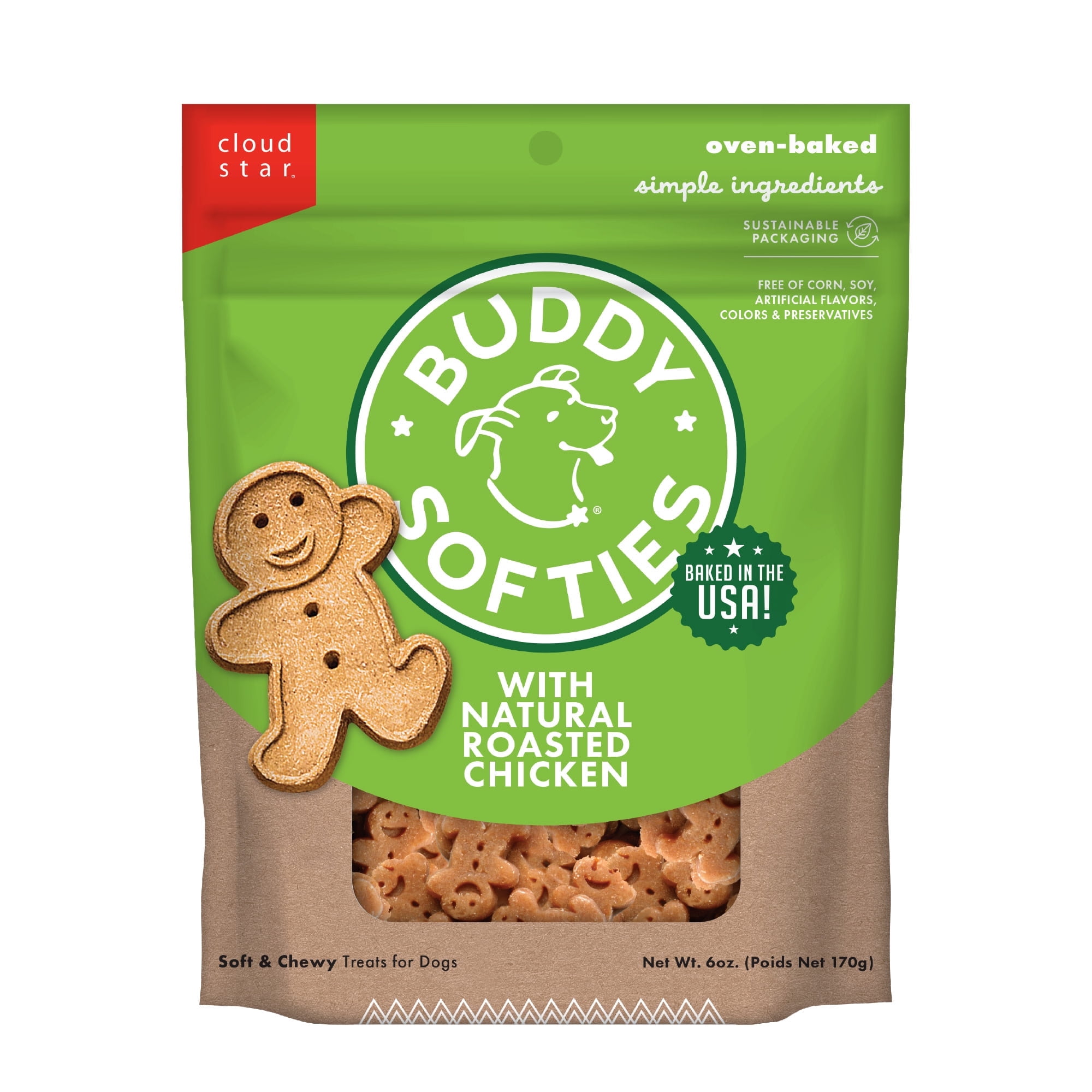 (Pack Of 12) Buddy Biscuits Treats Dog Soft Chewy Chix 5 Oz
