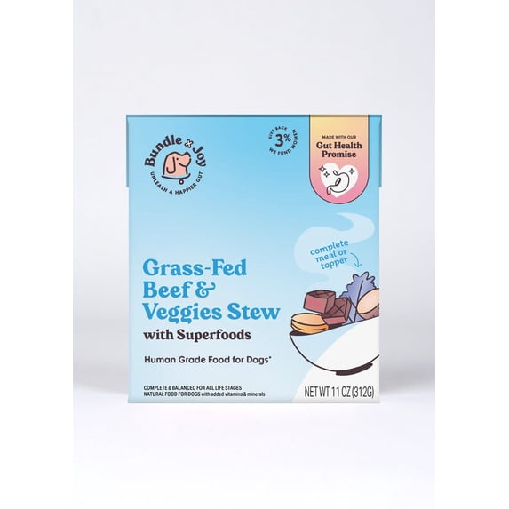 (Pack Of 12)) Bundle x Joy Dog Food Beef Veggies Stew 11 Oz