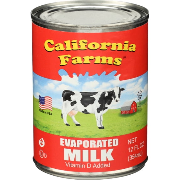 (Pack Of 12) California Farms Milk Evaporated 12 Fl Oz