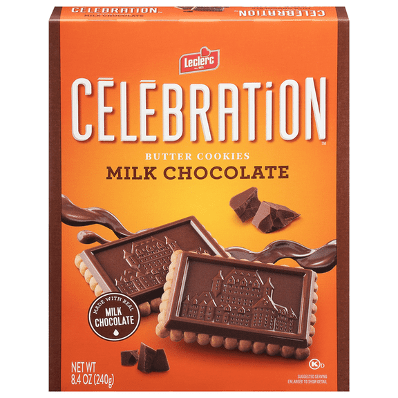 (Pack Of 12) Celebration Cookie Milk Chocolate 8.4 Oz