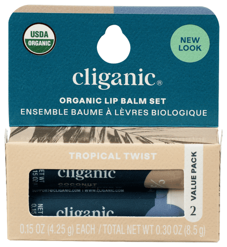 (Pack Of 12) Cliganic Balm Lip Tropical Twist 2 Each