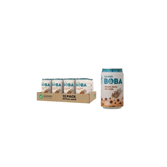 (Pack Of 12) Daoher Tea Boba Brown Sugar Oat 10.5 Fo