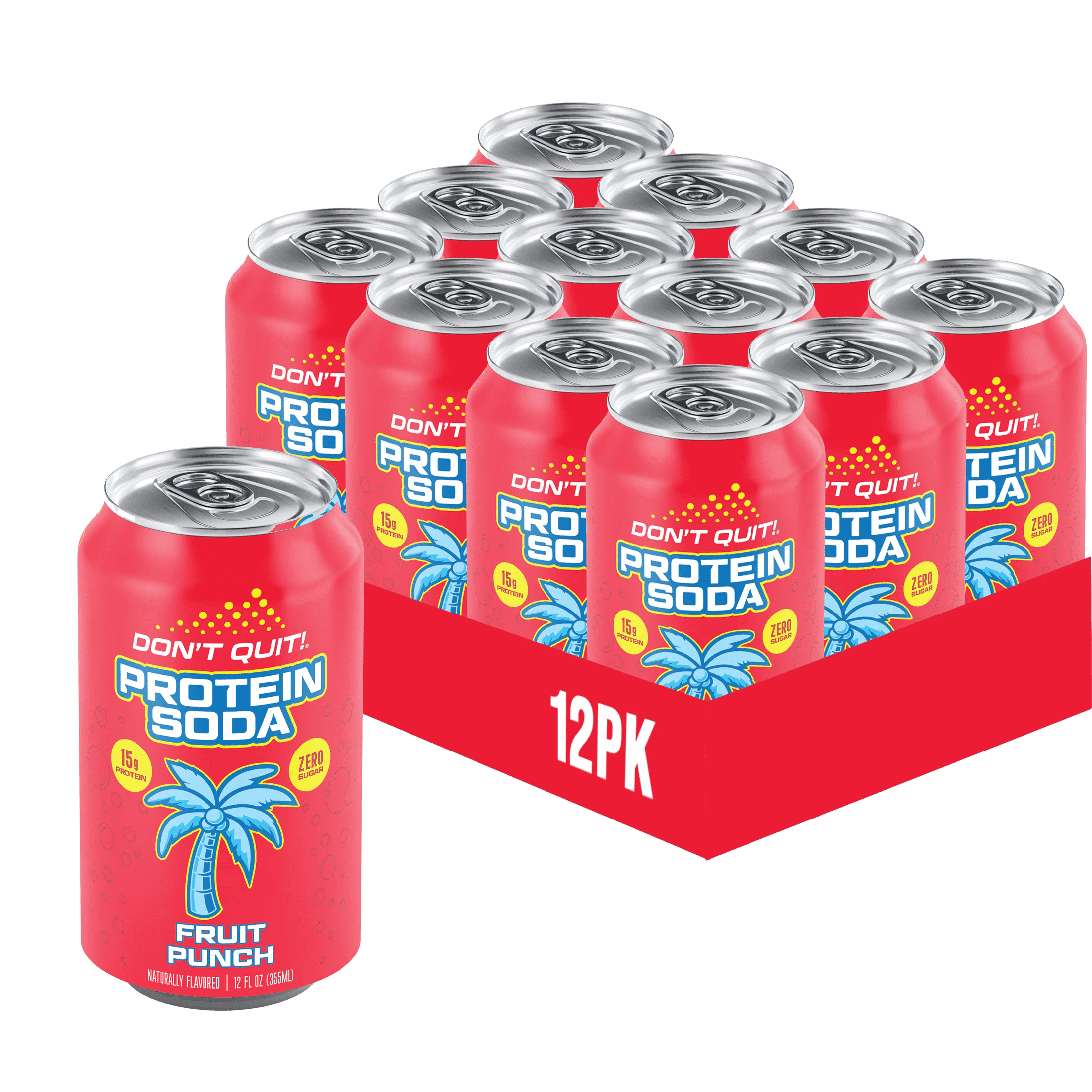 (Pack Of 12) Dont Quit Soda Protein Fruit Punch 12 Fo