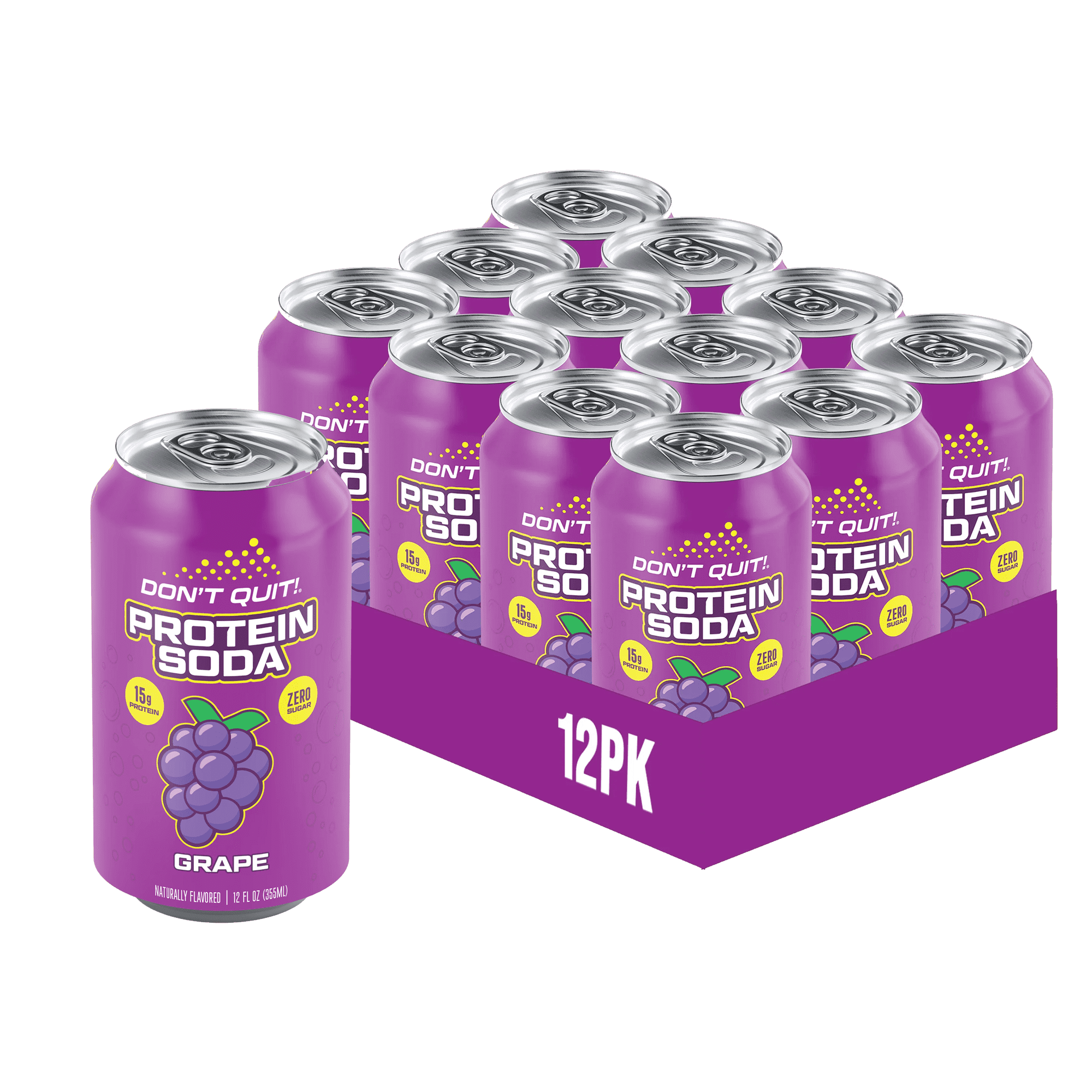 (Pack Of 12) Dont Quit Soda Protein Grape 12 Fo