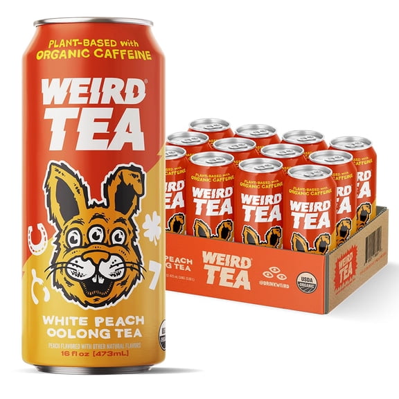 (Pack Of 12) Drink Weird Tea Oolong White Peach Ready To Drink 16 Fo