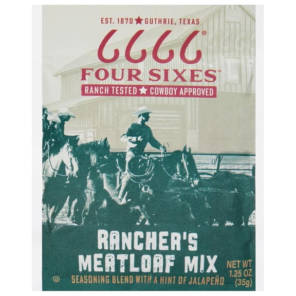 (Pack Of 12) Four Sixes Seasoning Ranchers Meatloaf Mix 1.25 Oz