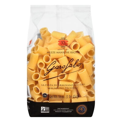 (Pack Of 12) Garofalo Pasta Rigate Mezze Manich 16 Oz