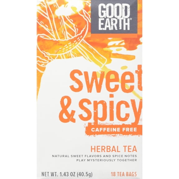 (Pack Of 12) Good Earth Tea Original Sweet & Spicy Decaf Blend 18 bag