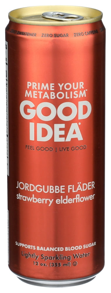 (Pack Of 12) Good Idea Water Sparkling Strawberry Elderflower 12 Fo