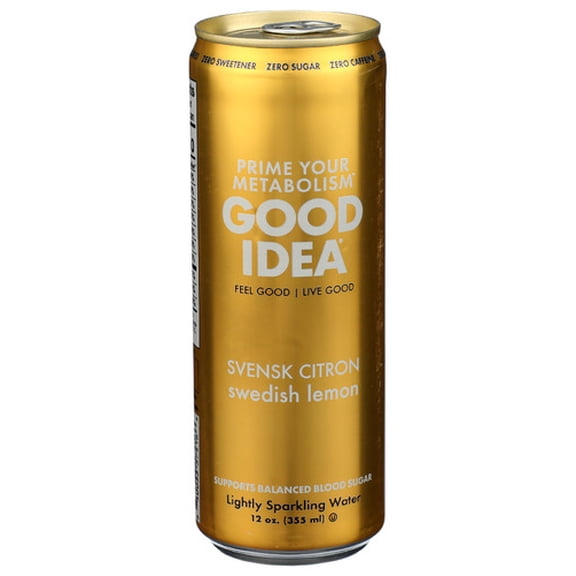 (Pack Of 12) Good Idea Water Sparkling Swedish Lemon 12 Fo