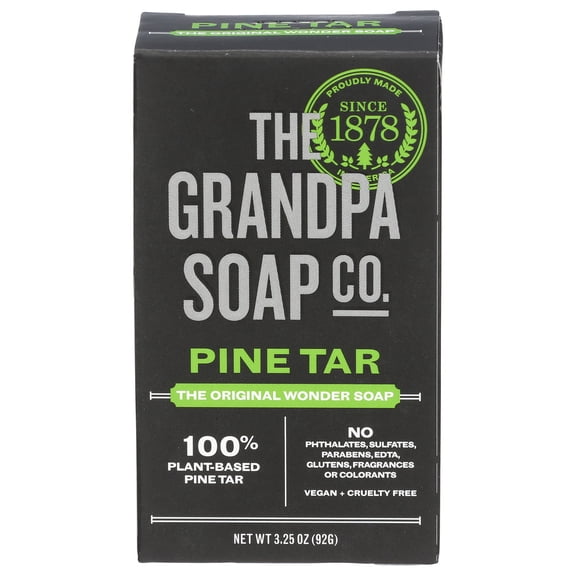 (Pack Of 12) Grandpa's Soap Bar Pine Tar 3.25 Oz