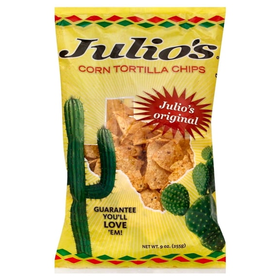 (Pack Of 12) Julios Chips Tortilla Sea Salt 9 Oz