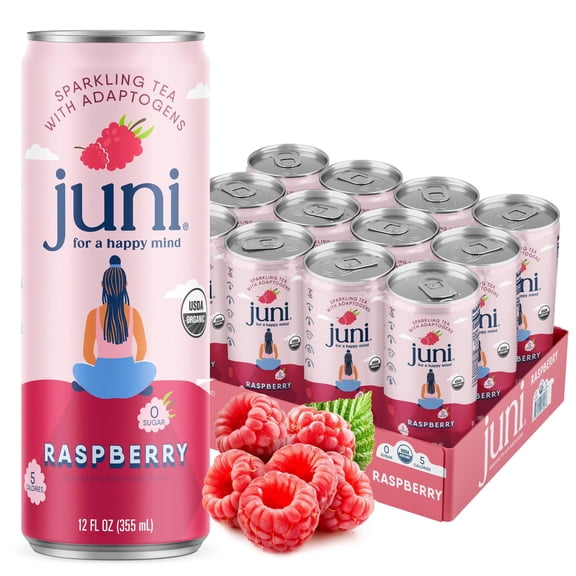 (Pack Of 12) Juni Sparkling Tea Raspberry 12 Fo