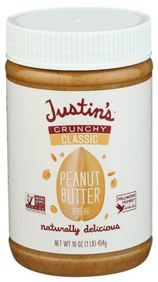 (Pack Of 12) Justins Peanut Butter Classic Crunch 16 Oz