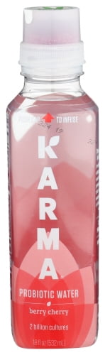 (Pack Of 12) Karma Wellness Water Beverage Prebiotic Berry Cherry 18 Oz