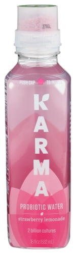 (Pack Of 12) Karma Wellness Water Beverage Prebiotic Strawberry Lemonade 18 Fo