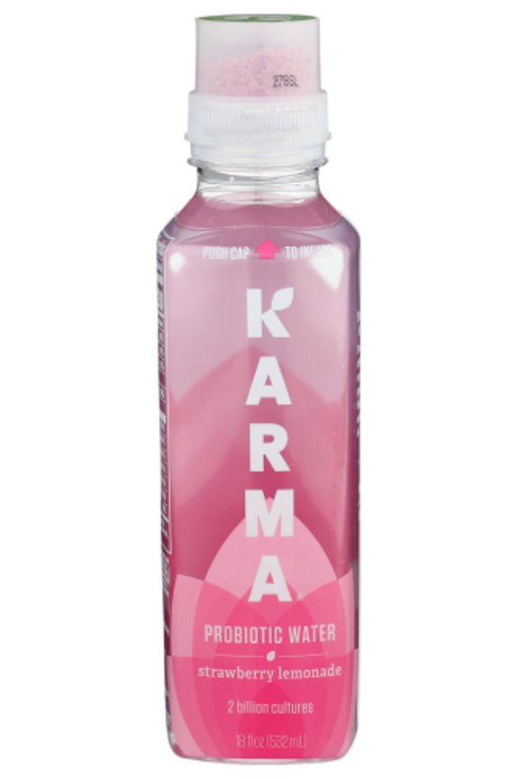 (Pack Of 12) Karma Wellness Water Beverage Prebiotic Strawberry Lemonade 18 Fo