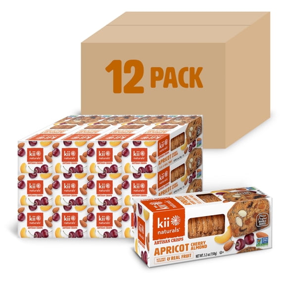 (Pack Of 12) Kii Naturals Crisp Apricot Cherry Almond 5.3 Oz