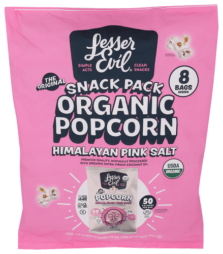(Pack Of 12) Lesser Evil Popcorn Himalayan Pink 3.68 Oz - Walmart.com
