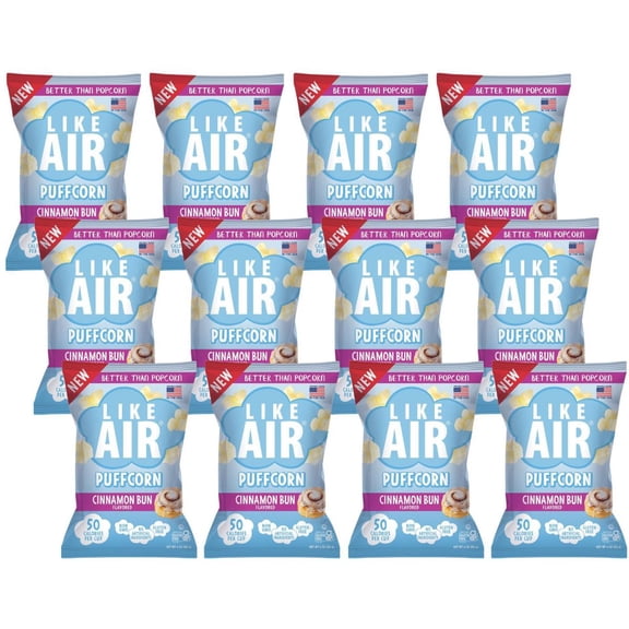 (Pack Of 12) Like Air Puffcorn Cinnamon Bun 4 Oz