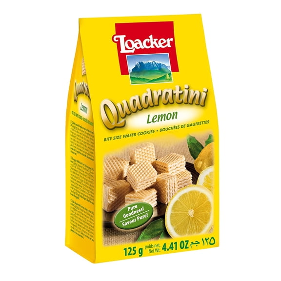 (Pack Of 12) Loacker Wafer Quadratini Lemon 4.41 Oz