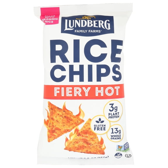 (Pack Of 12) Lundberg Chip Rice Fiery Hot Mwo 5.5 Oz